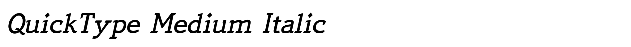QuickType Medium Italic image